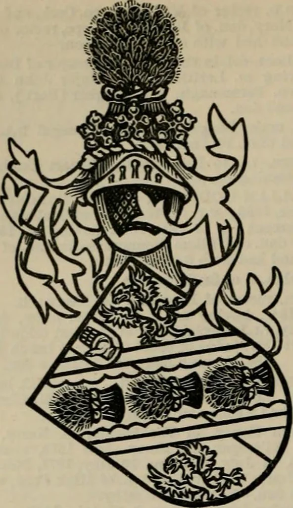 An illustration from The peerage, baronetage, and knightage of the British Empire : for 1882, 1883, leaf 291