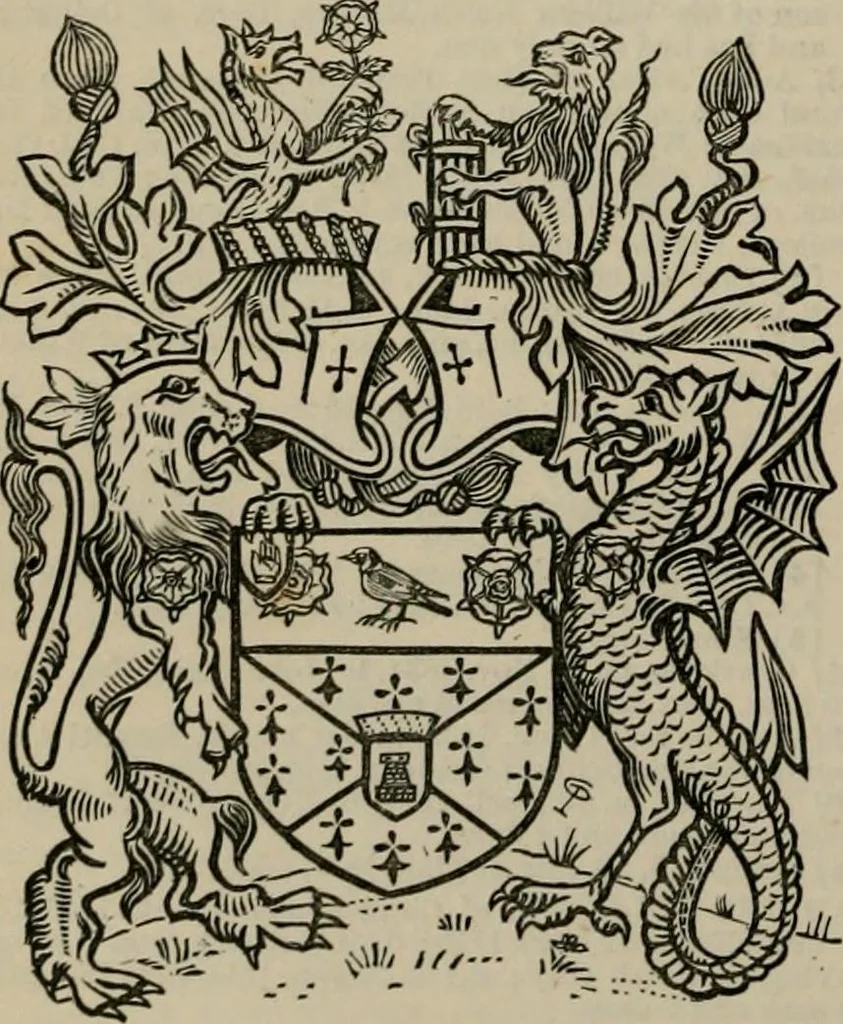 An illustration from The peerage, baronetage, and knightage of the British Empire : for 1882, 1883, leaf 293