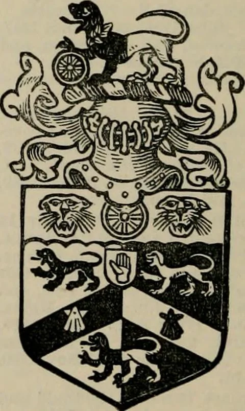 An illustration from The peerage, baronetage, and knightage of the British Empire : for 1882, 1883, leaf 295