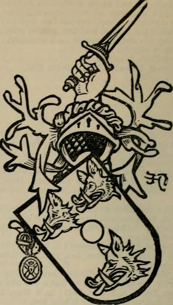 An illustration from The peerage, baronetage, and knightage of the British Empire : for 1882, 1883, leaf 297