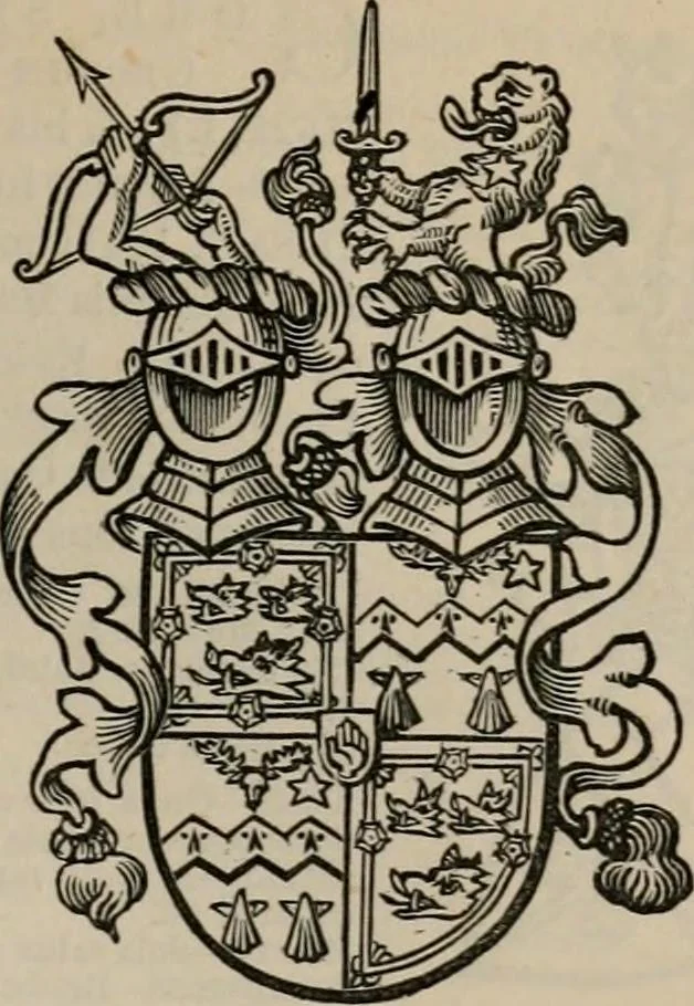 An illustration from The peerage, baronetage, and knightage of the British Empire : for 1882, 1883, leaf 298