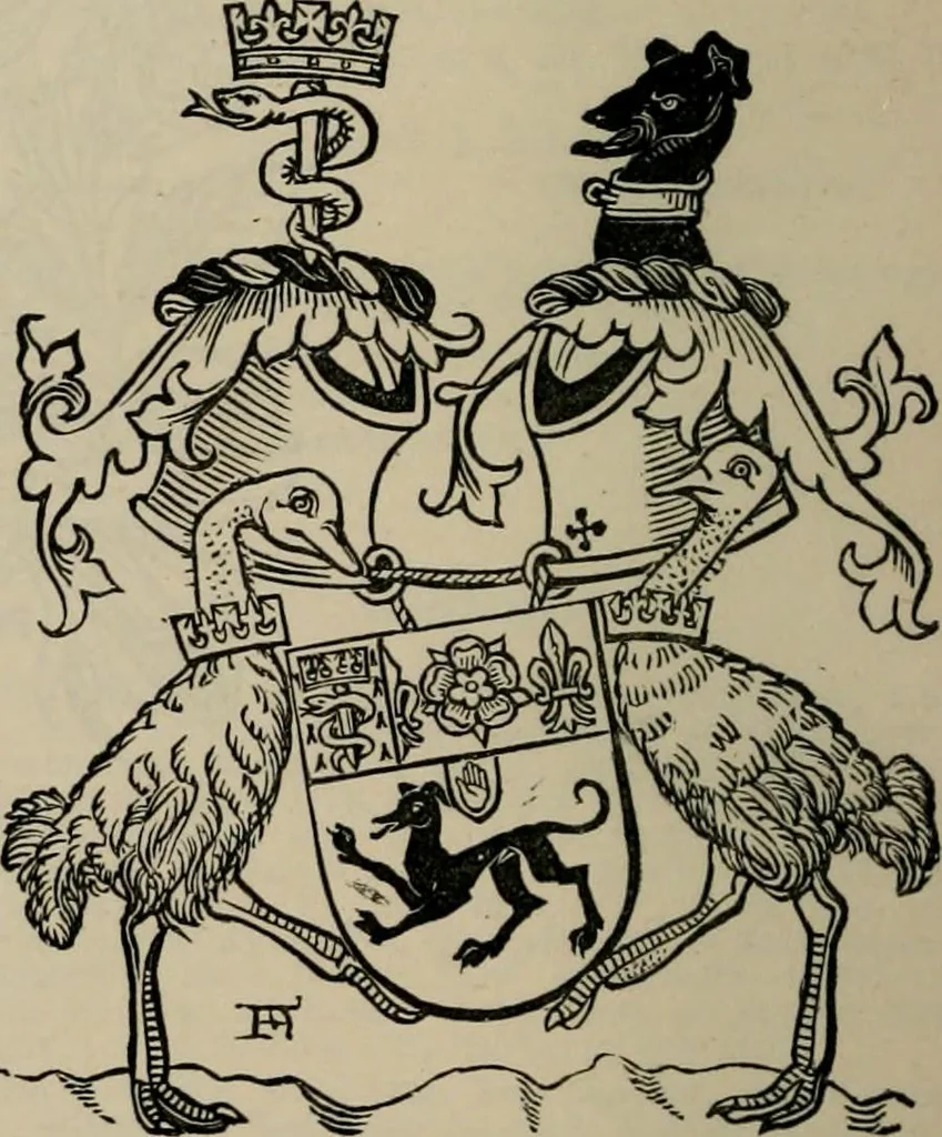 An illustration from The peerage, baronetage, and knightage of the British Empire : for 1882, 1883, leaf 317