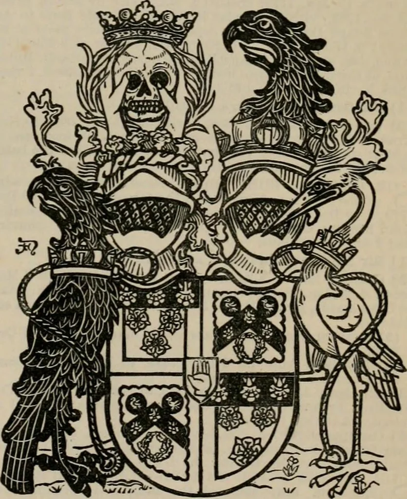An illustration from The peerage, baronetage, and knightage of the British Empire : for 1882, 1883, leaf 322