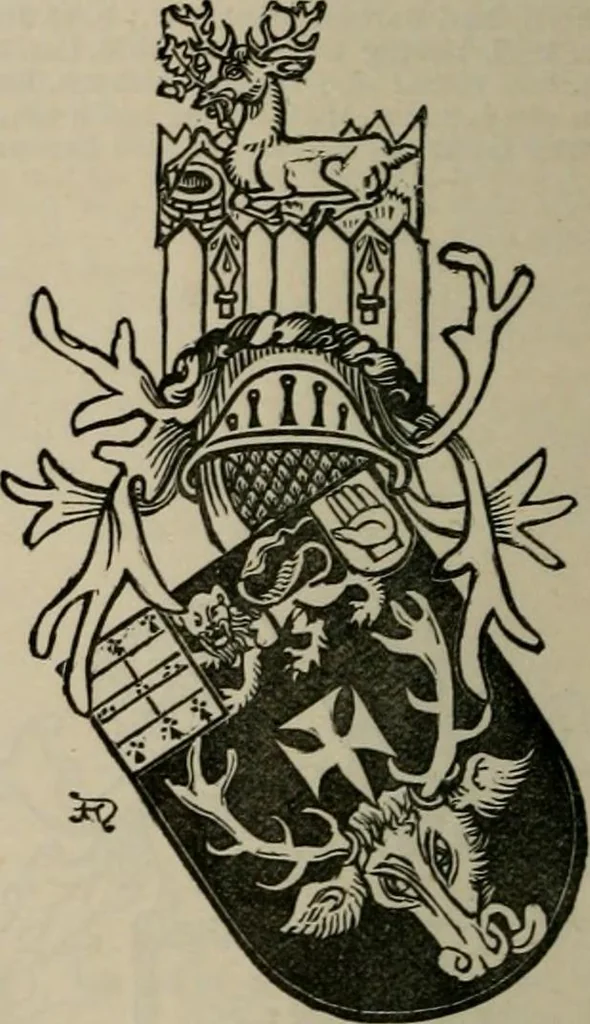 An illustration from The peerage, baronetage, and knightage of the British Empire : for 1882, 1883, leaf 329