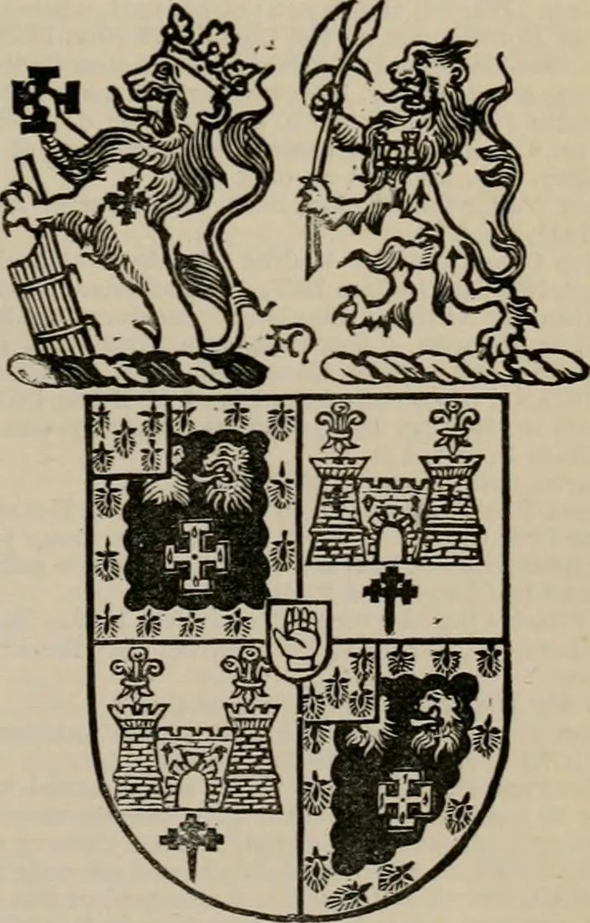 An illustration from The peerage, baronetage, and knightage of the British Empire : for 1882, 1883, leaf 332