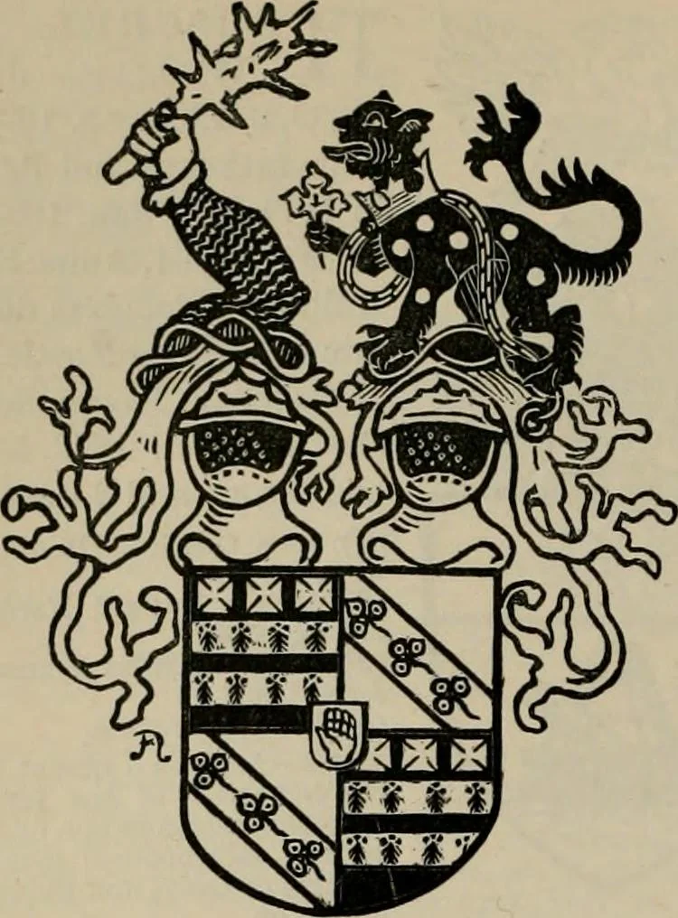 An illustration from The peerage, baronetage, and knightage of the British Empire : for 1882, 1883, leaf 343