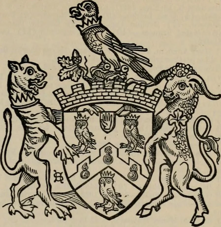 An illustration from The peerage, baronetage, and knightage of the British Empire : for 1882, 1883, leaf 344
