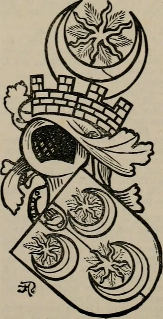 An illustration from The peerage, baronetage, and knightage of the British Empire : for 1882, 1883, leaf 354