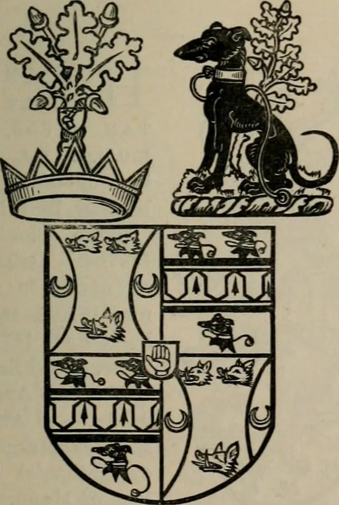 An illustration from The peerage, baronetage, and knightage of the British Empire : for 1882, 1883, leaf 356