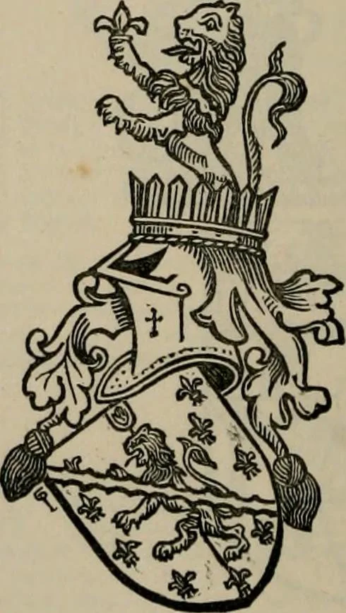 An illustration from The peerage, baronetage, and knightage of the British Empire : for 1882, 1883, leaf 357
