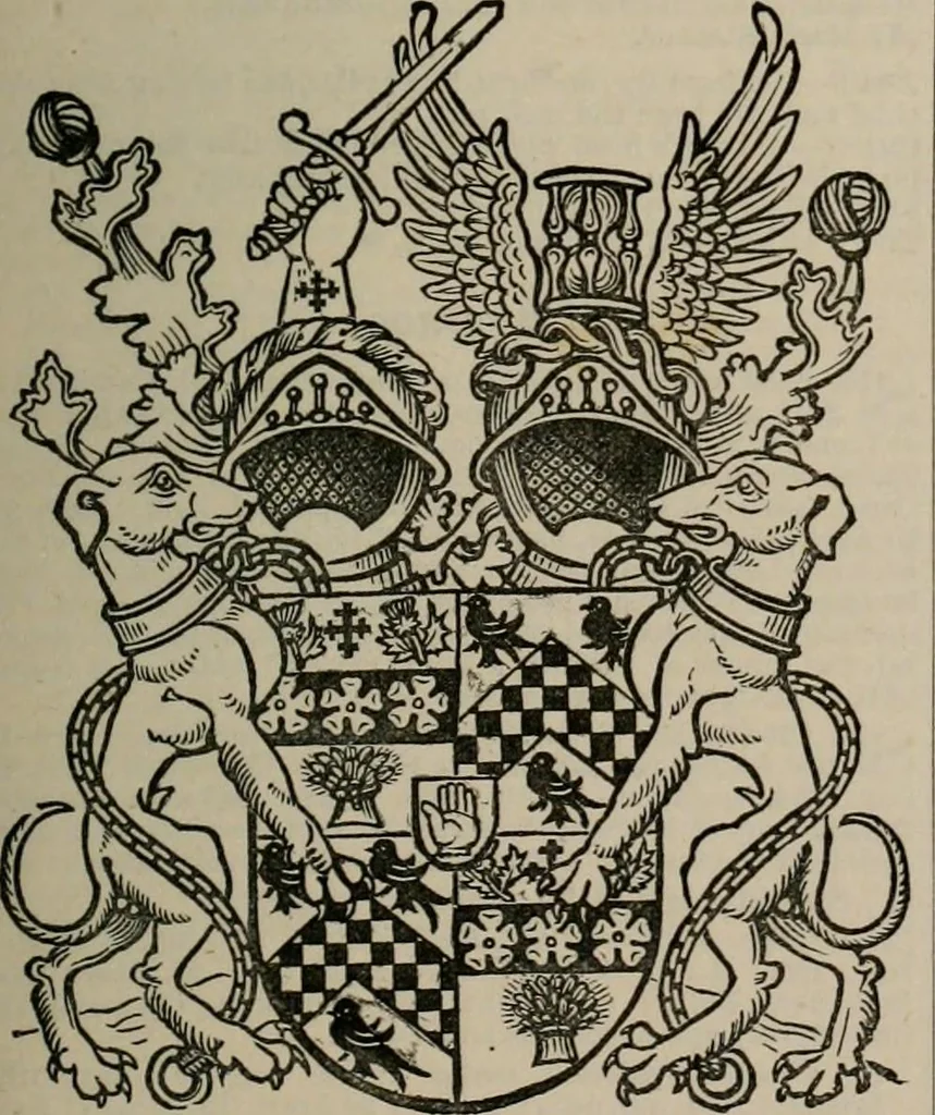 An illustration from The peerage, baronetage, and knightage of the British Empire : for 1882, 1883, leaf 366