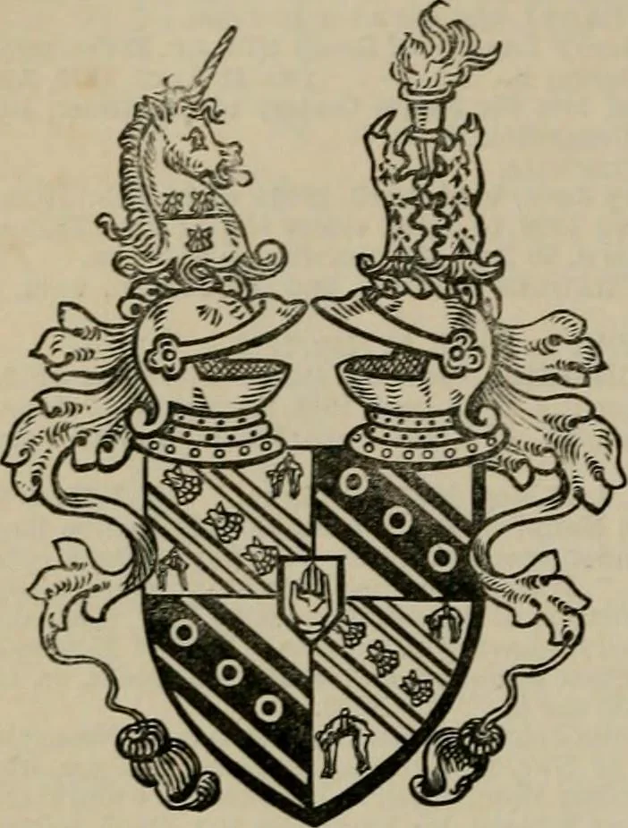 An illustration from The peerage, baronetage, and knightage of the British Empire : for 1882, 1883, leaf 371
