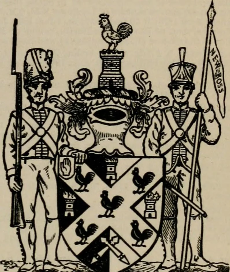 An illustration from The peerage, baronetage, and knightage of the British Empire : for 1882, 1883, leaf 382