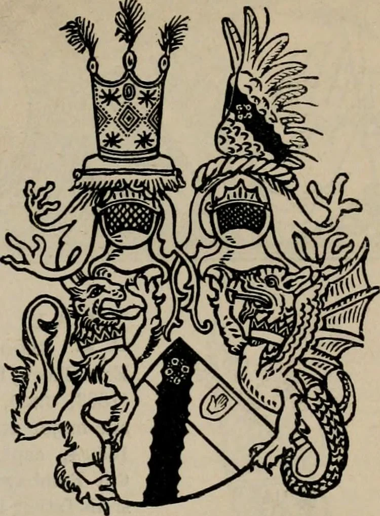 An illustration from The peerage, baronetage, and knightage of the British Empire : for 1882, 1883, leaf 386