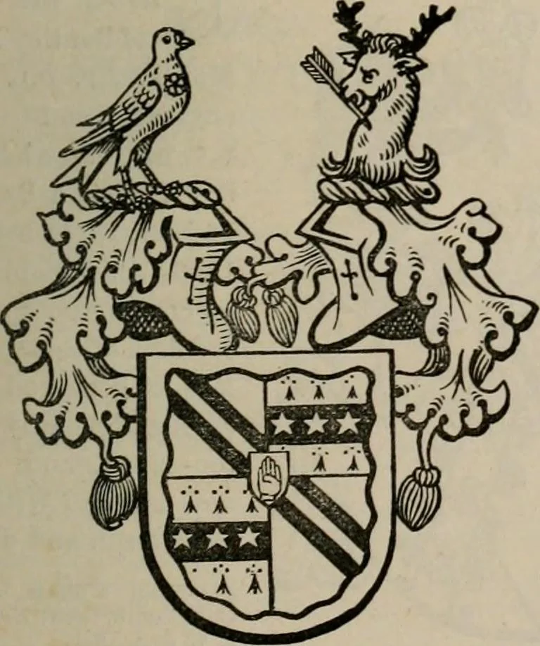 An illustration from The peerage, baronetage, and knightage of the British Empire : for 1882, 1883, leaf 388