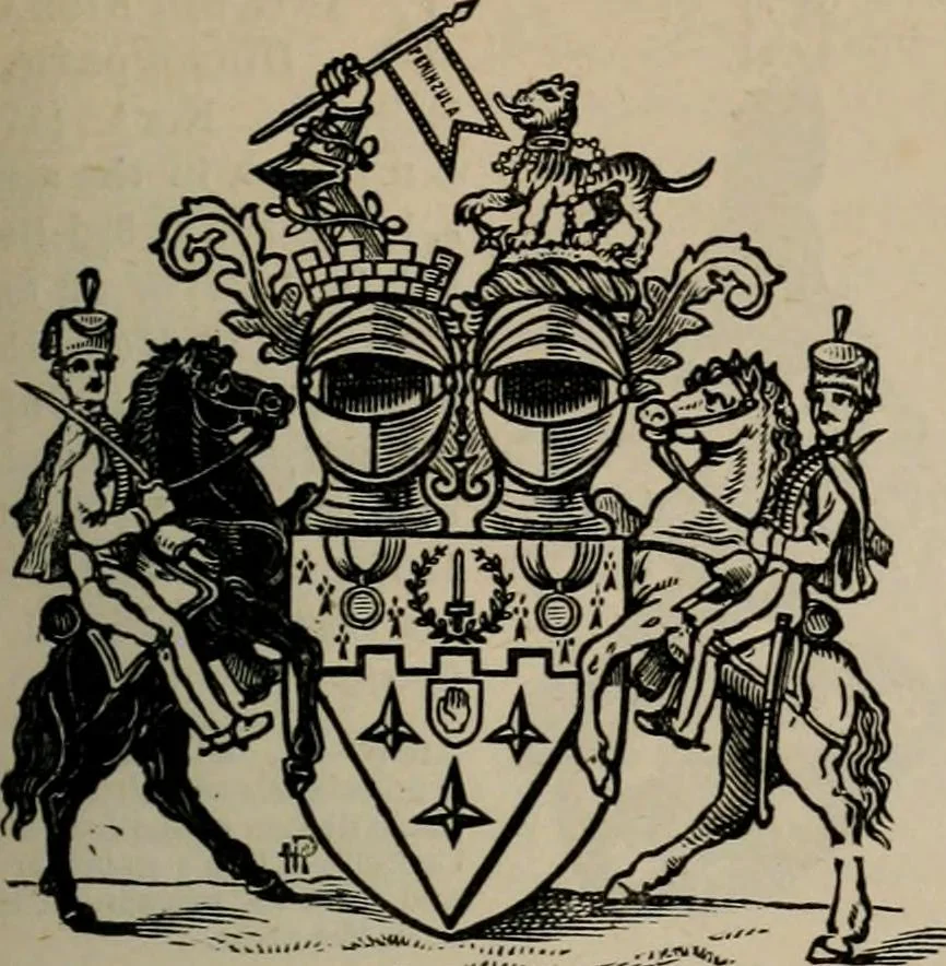 An illustration from The peerage, baronetage, and knightage of the British Empire : for 1882, 1883, leaf 392