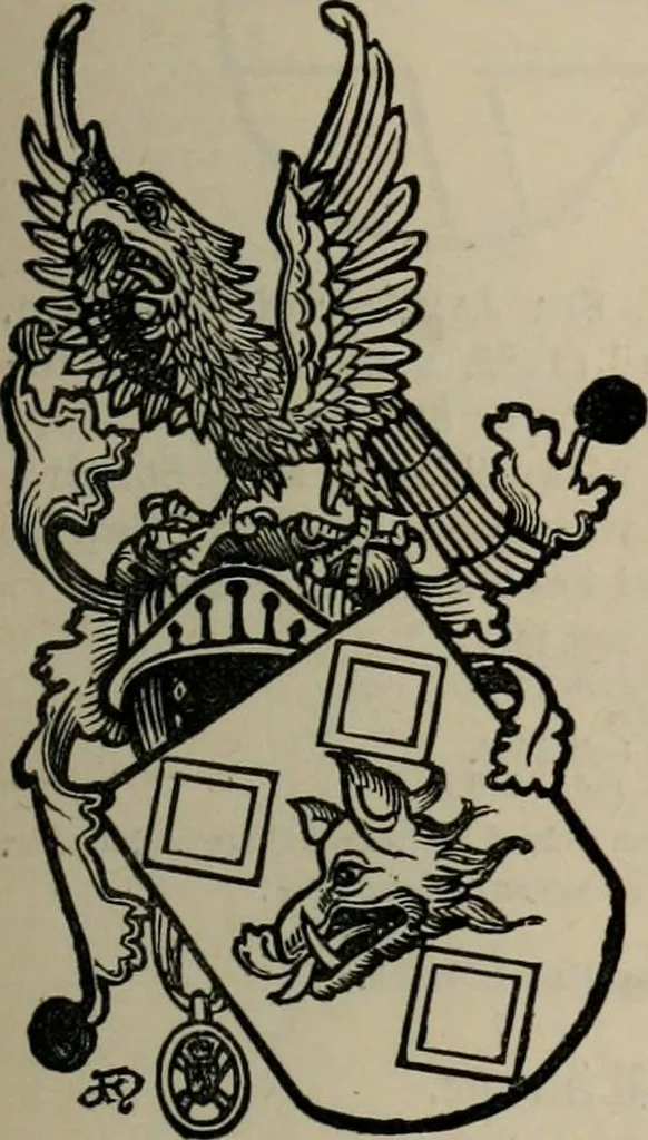 An illustration from The peerage, baronetage, and knightage of the British Empire : for 1882, 1883, leaf 396
