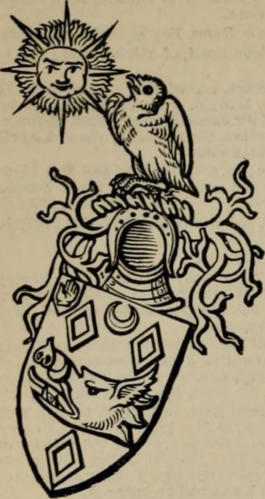 An illustration from The peerage, baronetage, and knightage of the British Empire : for 1882, 1883, leaf 397