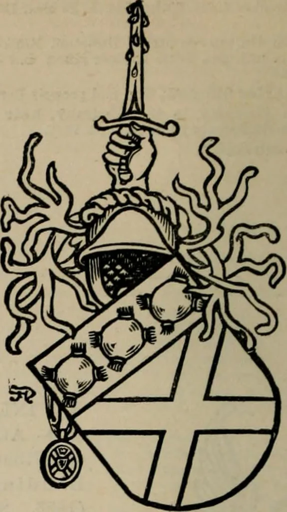 An illustration from The peerage, baronetage, and knightage of the British Empire : for 1882, 1883, leaf 397