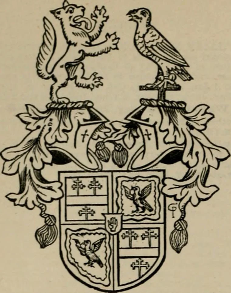 An illustration from The peerage, baronetage, and knightage of the British Empire : for 1882, 1883, leaf 401