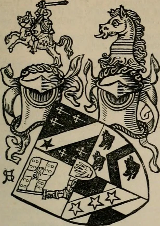 An illustration from The peerage, baronetage, and knightage of the British Empire : for 1882, 1883, leaf 404