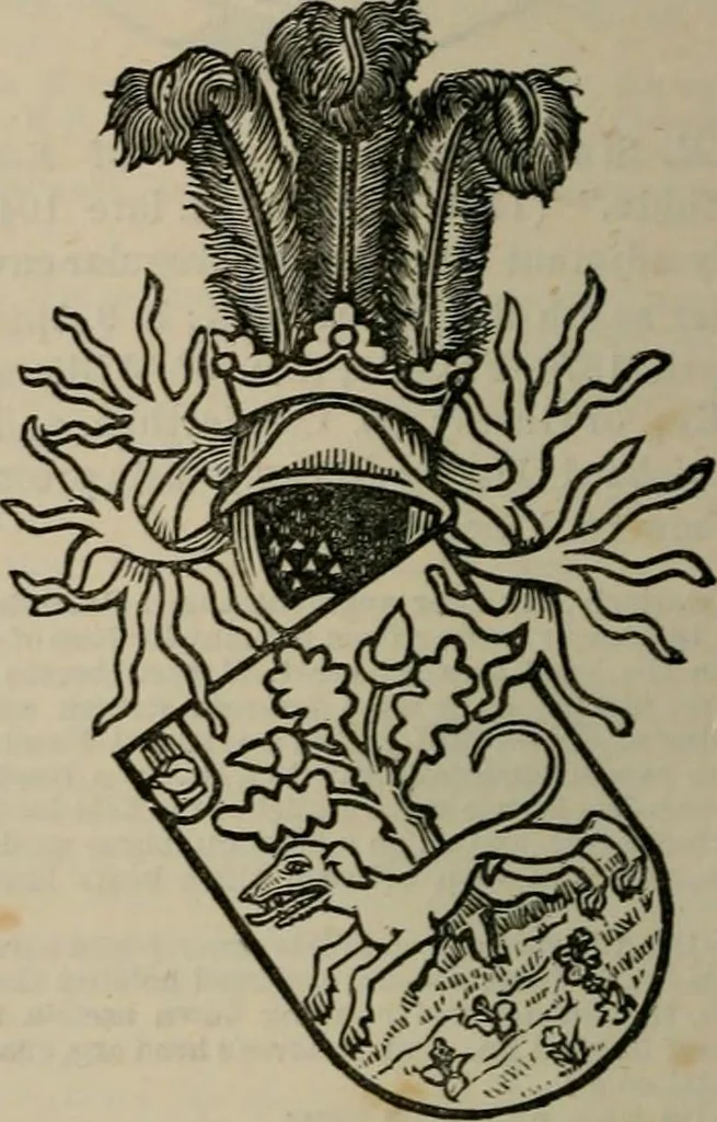 An illustration from The peerage, baronetage, and knightage of the British Empire : for 1882, 1883, leaf 405