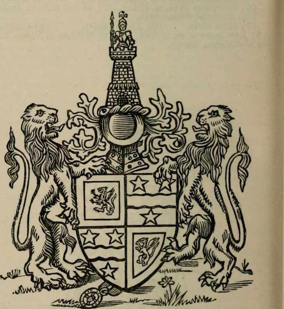 An illustration from The peerage, baronetage, and knightage of the British Empire : for 1882, 1883, leaf 409
