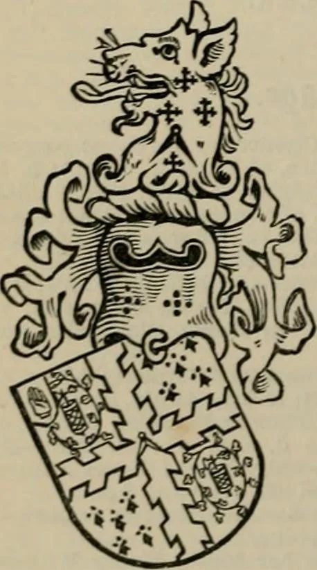An illustration from The peerage, baronetage, and knightage of the British Empire : for 1882, 1883, leaf 411