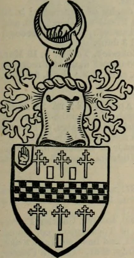 An illustration from The peerage, baronetage, and knightage of the British Empire : for 1882, 1883, leaf 414