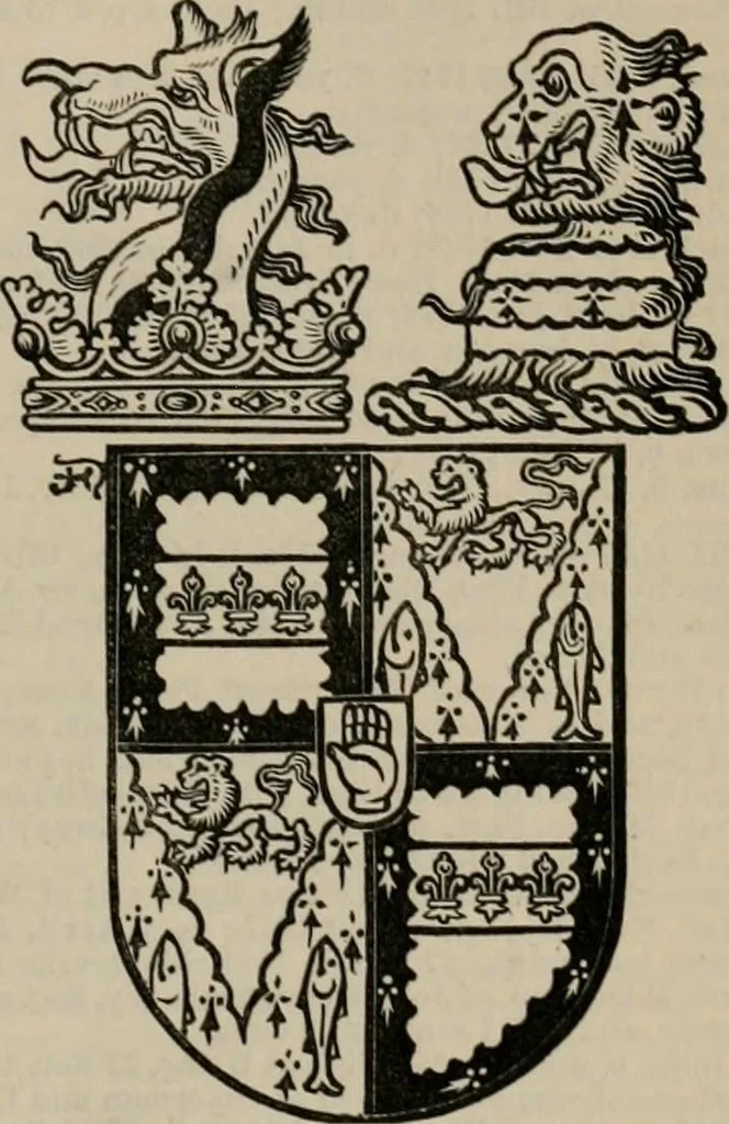 An illustration from The peerage, baronetage, and knightage of the British Empire : for 1882, 1883, leaf 418