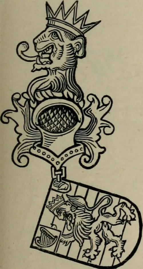 An illustration from The peerage, baronetage, and knightage of the British Empire : for 1882, 1883, leaf 424