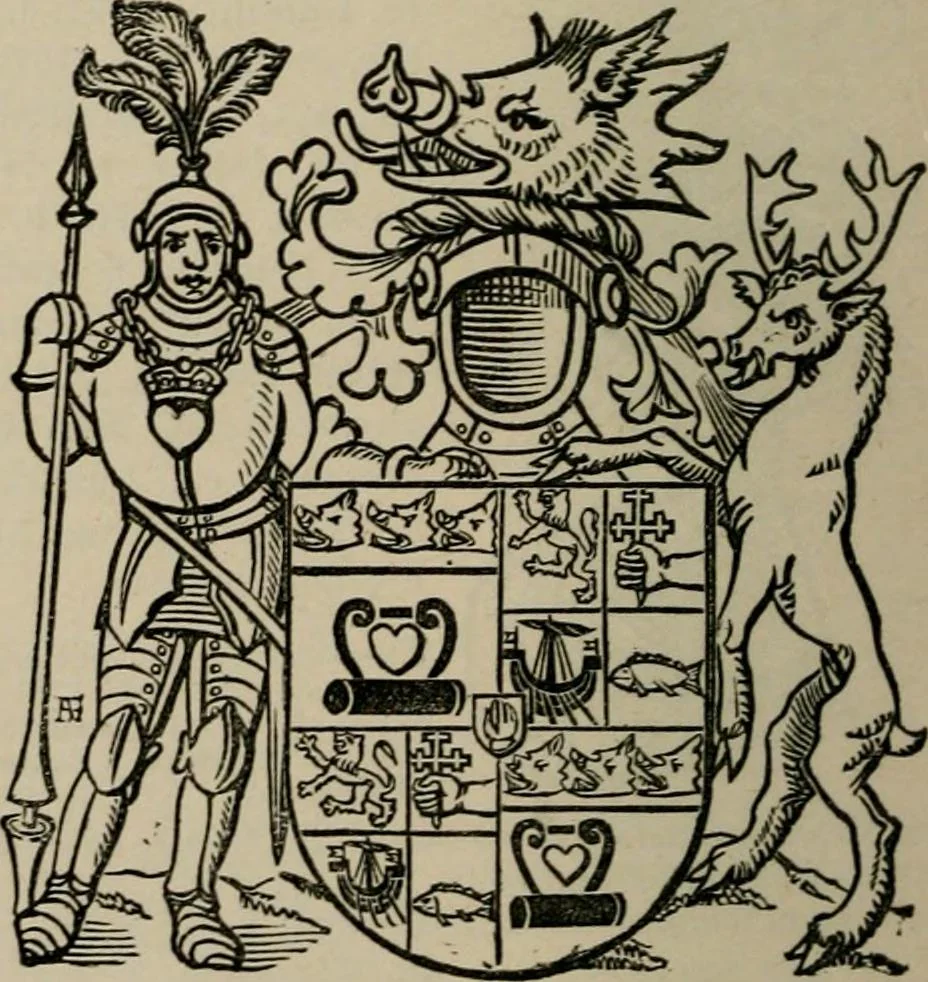An illustration from The peerage, baronetage, and knightage of the British Empire : for 1882, 1883, leaf 425