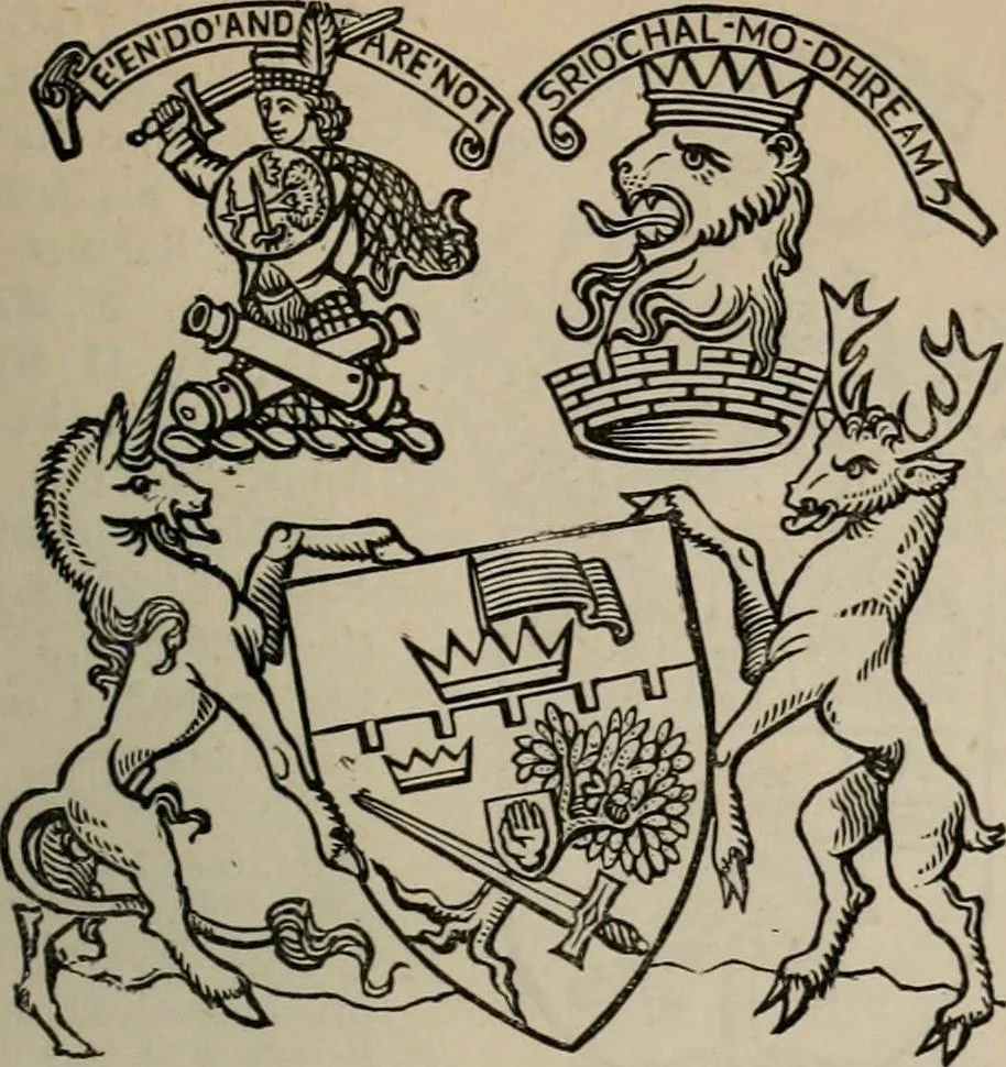 An illustration from The peerage, baronetage, and knightage of the British Empire : for 1882, 1883, leaf 436