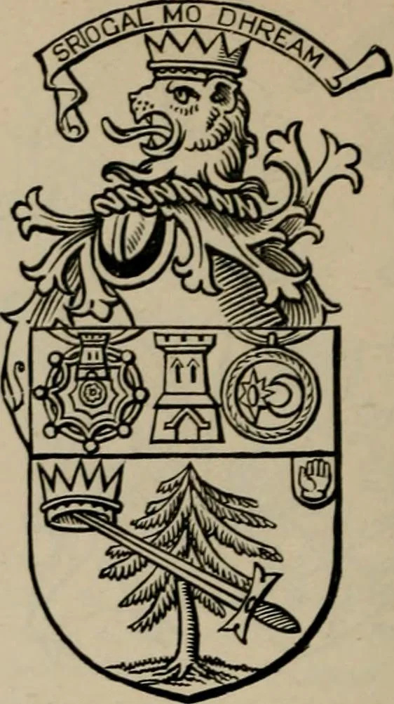 An illustration from The peerage, baronetage, and knightage of the British Empire : for 1882, 1883, leaf 437