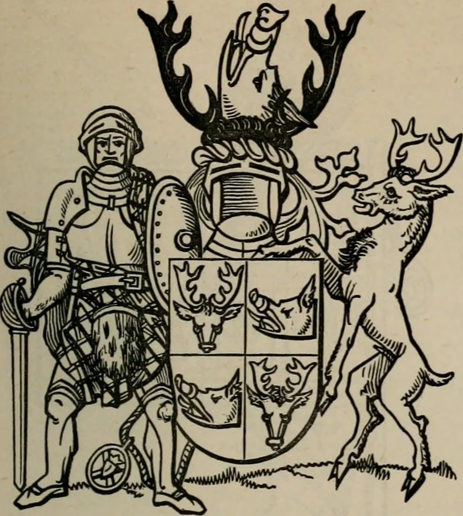 An illustration from The peerage, baronetage, and knightage of the British Empire : for 1882, 1883, leaf 438