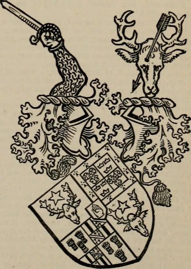 An illustration from The peerage, baronetage, and knightage of the British Empire : for 1882, 1883, leaf 440