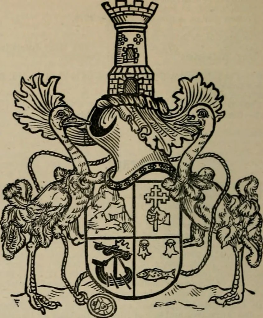 An illustration from The peerage, baronetage, and knightage of the British Empire : for 1882, 1883, leaf 443
