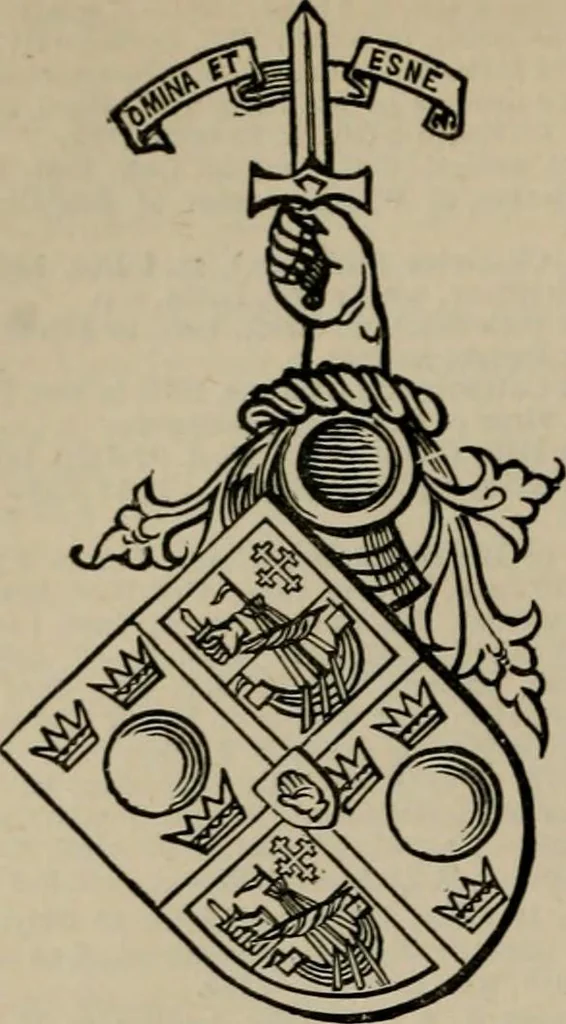 An illustration from The peerage, baronetage, and knightage of the British Empire : for 1882, 1883, leaf 447