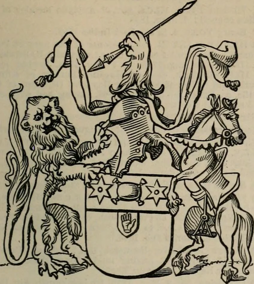 An illustration from The peerage, baronetage, and knightage of the British Empire : for 1882, 1883, leaf 454