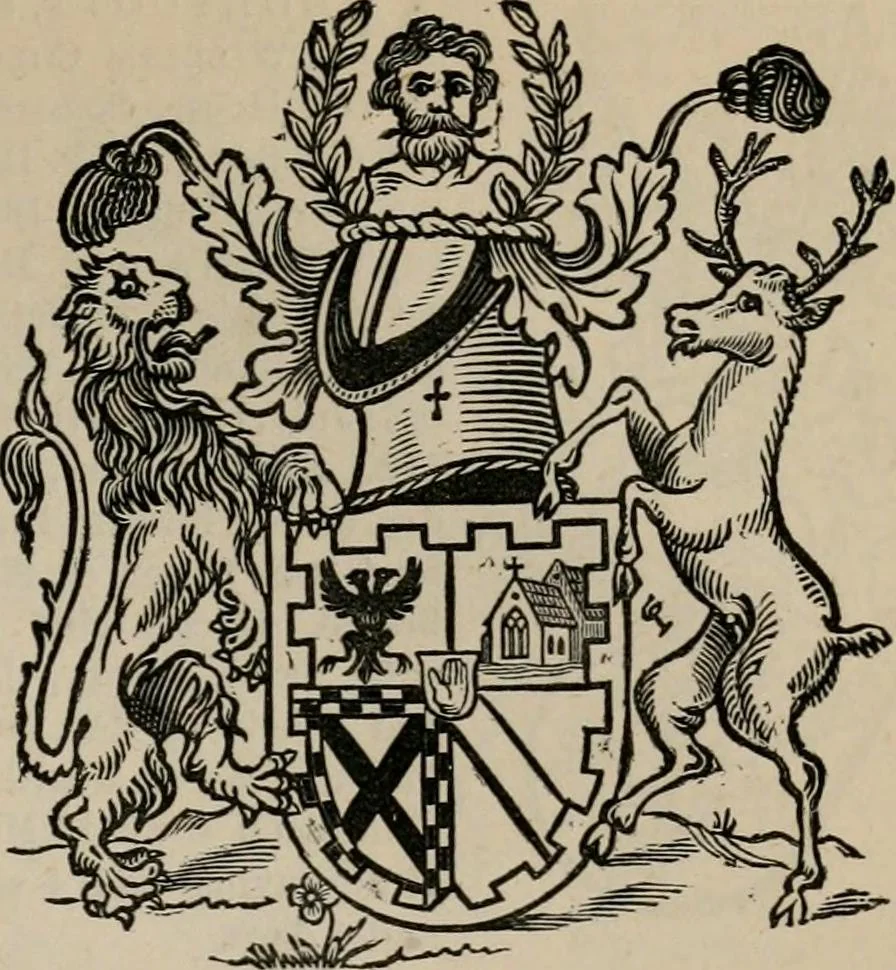 An illustration from The peerage, baronetage, and knightage of the British Empire : for 1882, 1883, leaf 458
