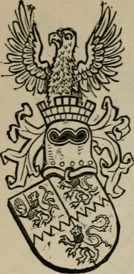 An illustration from The peerage, baronetage, and knightage of the British Empire : for 1882, 1883, leaf 459
