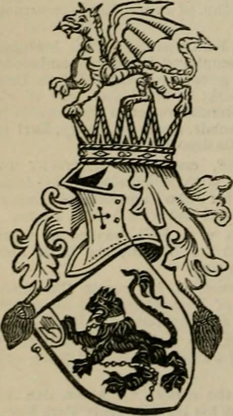 An illustration from The peerage, baronetage, and knightage of the British Empire : for 1882, 1883, leaf 461