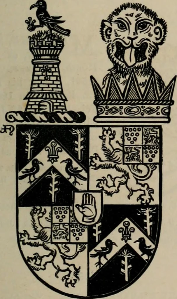 An illustration from The peerage, baronetage, and knightage of the British Empire : for 1882, 1883, leaf 464
