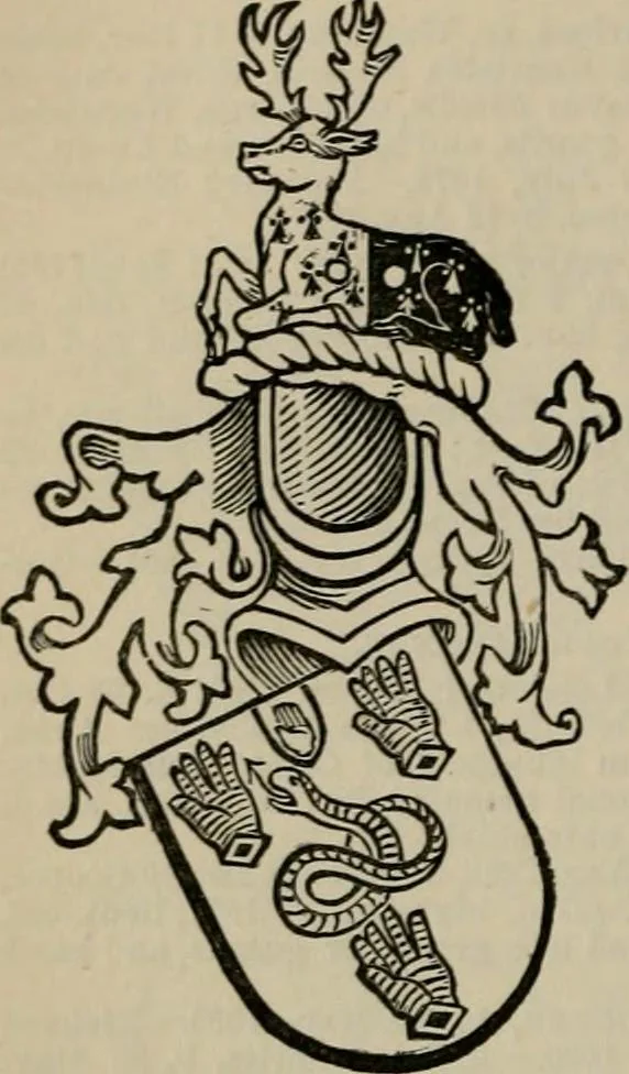 An illustration from The peerage, baronetage, and knightage of the British Empire : for 1882, 1883, leaf 471