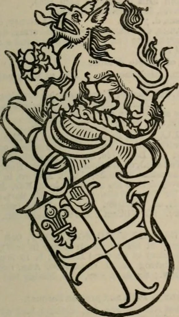 An illustration from The peerage, baronetage, and knightage of the British Empire : for 1882, 1883, leaf 474