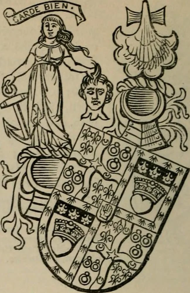 An illustration from The peerage, baronetage, and knightage of the British Empire : for 1882, 1883, leaf 477