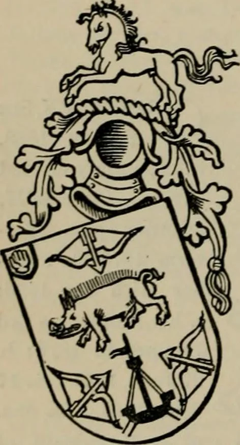 An illustration from The peerage, baronetage, and knightage of the British Empire : for 1882, 1883, leaf 507