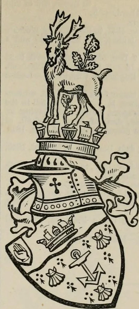 An illustration from The peerage, baronetage, and knightage of the British Empire : for 1882, 1883, leaf 518