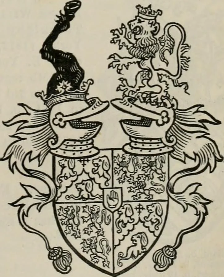 An illustration from The peerage, baronetage, and knightage of the British Empire : for 1882, 1883, leaf 522