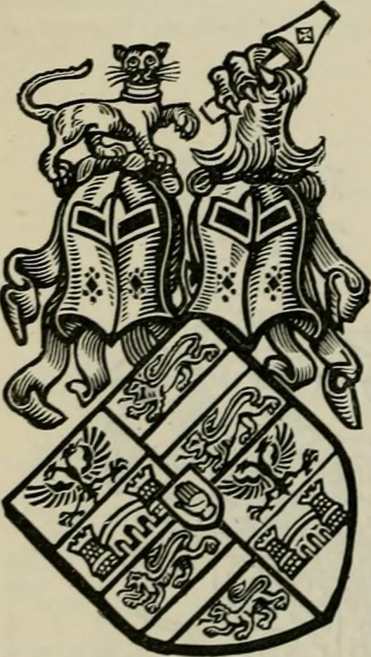 An illustration from The peerage, baronetage, and knightage of the British Empire : for 1882, 1883, leaf 523